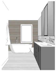 240 Carleton Bathroom Sketch 3 colour